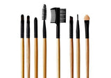24-teiliges Make-up Pinselset in schwarzer Farbe